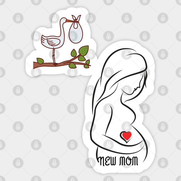 New MOM Sticker by O.M design